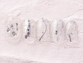 ネイルメゾン 渋谷店(NAIL MAISON)/シルバーキラキラネイル¥4800