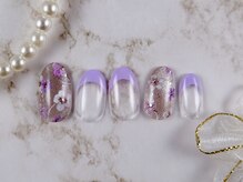 ショコ アンド ラム(Syoko&Lum)/☆フレンチ×フラワーネイル☆