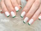 細カラーフレンチ☆
