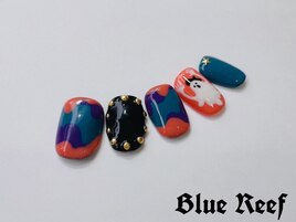 なみなみハロウィンネイル