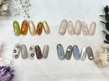 ココロバ ネイルアンドビューティーサロン(COCOLOBA)/デザイン/べっこう/フラワー