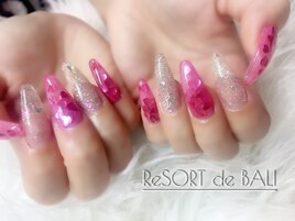 バレンタイン ハートネイル☆*