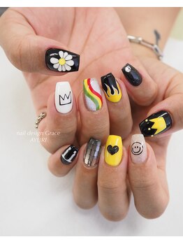 ネイル デザイン グレイス(Grace)/【推し】AYURI持ち込みデザイン