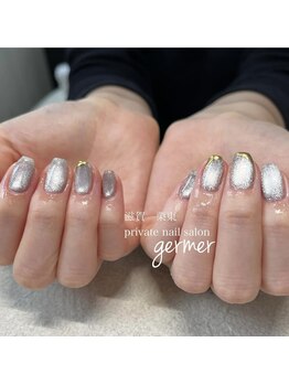 マグネットにミラーで♪