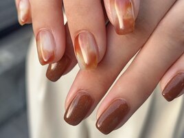 ニュアンスべっ甲ネイル