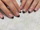 ブラックフレンチネイル