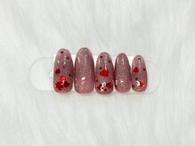 リエル(Reyel 0123)/バレンタインネイル