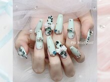 ピオミエルネイル 新宿(pio miel nail)/ミントハートの甘辛ネイル