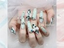 ミントハートの甘辛ネイル