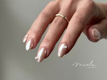 ミエレ(miele)/ミラーネイル×ストーン