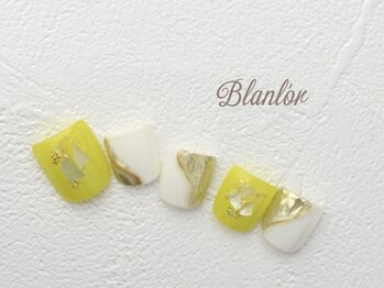 ネイルサロン ブランロール 白金店(Nail Salon Blanl'or)/FOOT パステルとゴールドミラー