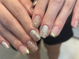 ハートミラーネイル