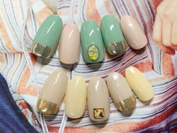 ネイルサロン キャンディネイル(Candy Nail)/ミラーフレンチby佐合