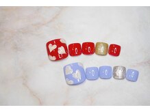 ブリオン 六本松店(Bullion)/ハートビジューネイル　フット