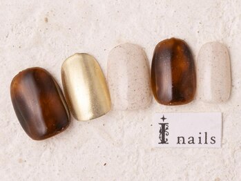 シンプルべっ甲ミラー7480円