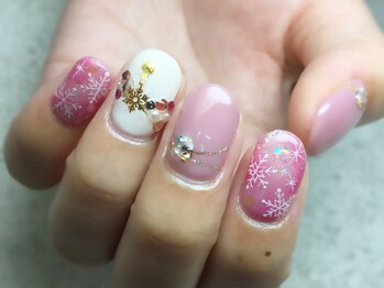 ジュエルズ ネイル(Jewels Nail)/雪の結晶ネイル☆