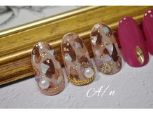 アムレート ネイル 蕨(Amuleto NaiL)/大人のべっ甲＆レオパードネイル