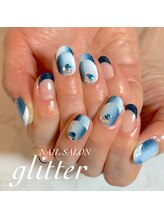 ネイルサロン グリッター(NAIL SALON glitter)/オンブレフレンチネイル