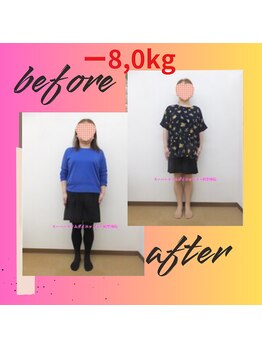 スーパースリムダイエット茅ヶ崎 茅ヶ崎整体院/3ヵ月－8,0ｋｇ減ダイエット♪