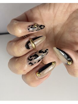 レッシュネイル サロンアンドスクール(RECH NAIL salon&school)/ブラックレオパード