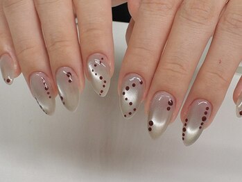 クリームスタジオ(CREME STUDIO)/シルバーマグネット赤ドット