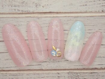 ワンネイル(ONE NAIL)/#ニュアンスネイル#ふんわり