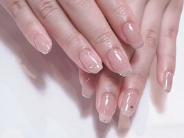 ～ガラスフレンチネイル～