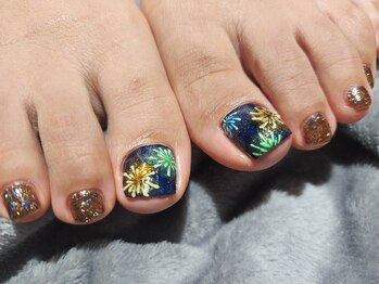 ネイルアン 下中野店(Nail Ann)/フット 持ち込みデザイン
