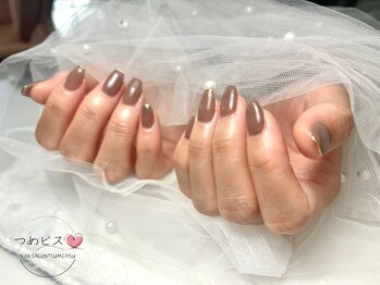 つめピス/ワンカラー＋先端ミラー