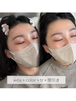 ランド(LAND)/眉wax＋color＋tr＋間引き