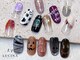 ネイルスタジオ ルキナ(LUCINA)の写真/ハロウィンはマグネットおばけネイルやカボチャネイルで可愛く♪秋ネイルはアニマルネイルもおすすめ◎