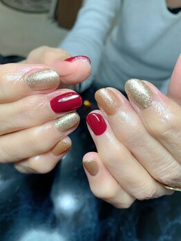 レディグリッター(Lady glitter)/ゴールド×ブロンズ×ボルトー