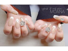 Ｖフレンチ×キラキラパーツ♪