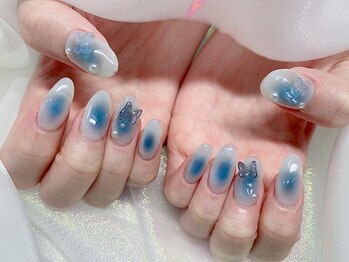 モルフォネイル(Morpho nail)/#キラキラネイル