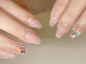 スリーラッシュアンドエルフネイル 折尾浅川店(threelash&elf.nail)/【パラジェル】アートし放題