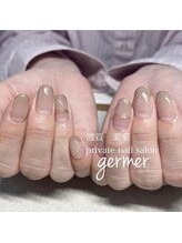 ジェルメ(germer)/ヌーディーカラーにリングネイル