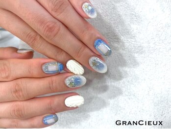 クアトログランシュ 青葉台(QUATRO×GranCieux)の写真/《ニュアンス定額も豊富!》指先を見るたび気分が上がる"今っぽ可愛い質感"と"繊細なアート"で抜け感NAIL♪