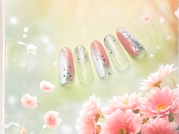 トゥインクル(twinkle)の写真/【シンプルでもトレンドをおさえた大人可愛い指先に♪】お仕事などで派手なネイルができない方◎