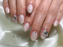 アイネイルズ 渋谷店(I nails)/バタフライラメフレンチ¥8075 