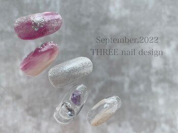 スリー(THREE)/September 2022/nail design