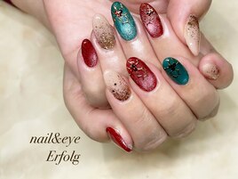 先取りクリスマスネイル！