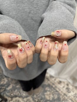 シャルール(chaleue)/ゴテゴテリボンネイル