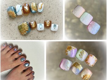 ネイルズ ビーモ 大宮(NAILS bmo)の写真/《大宮駅10分》高技術×提案力抜群の実力派サロン♪仕事でハンドができない人でも楽しめるフットネイル◎
