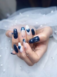 ハートxリボンネイル