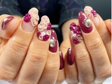 パギュール(nail salon pageru)の雰囲気（3Dフラワーで華やかに＊オプションになります）