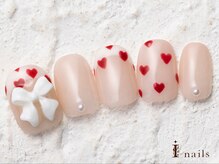アイネイルズ 横浜WEST店(I-nails)/ガーリーフレンチハート9480円