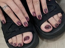 ジェミーネイル シンジュク(Jemiy nail shinjuku)/【Saki】ボルドーマグフラッシュ