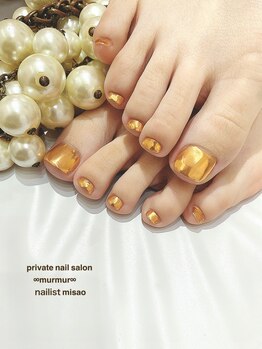 プライベート ネイルサロン マーマ(murmur)/艶々ミラーネイル
