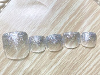 リラ(RIRA)/ラメグラデーションフット