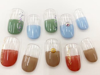 ネイルサロン クイール 小山店(NAIL SALON QUILL)/ハーフフレンチ